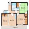 N麻里布 3DKの間取り