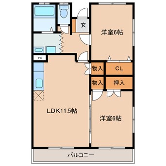 間取図 エビヤマンション