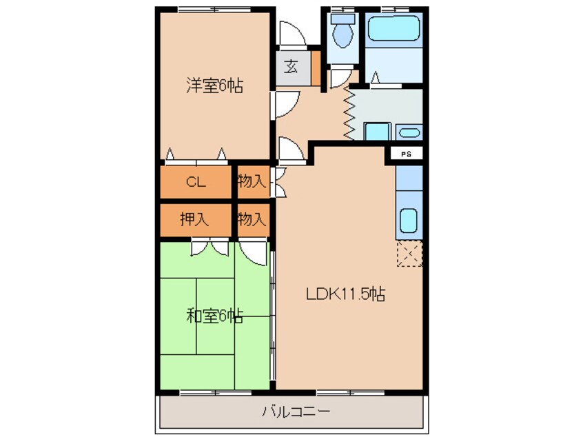 間取図 エビヤマンション