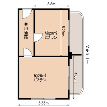 間取図 デミオ元町