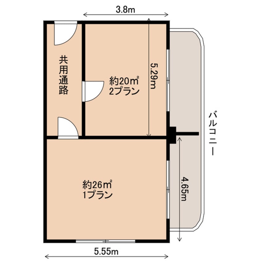 間取図 デミオ元町