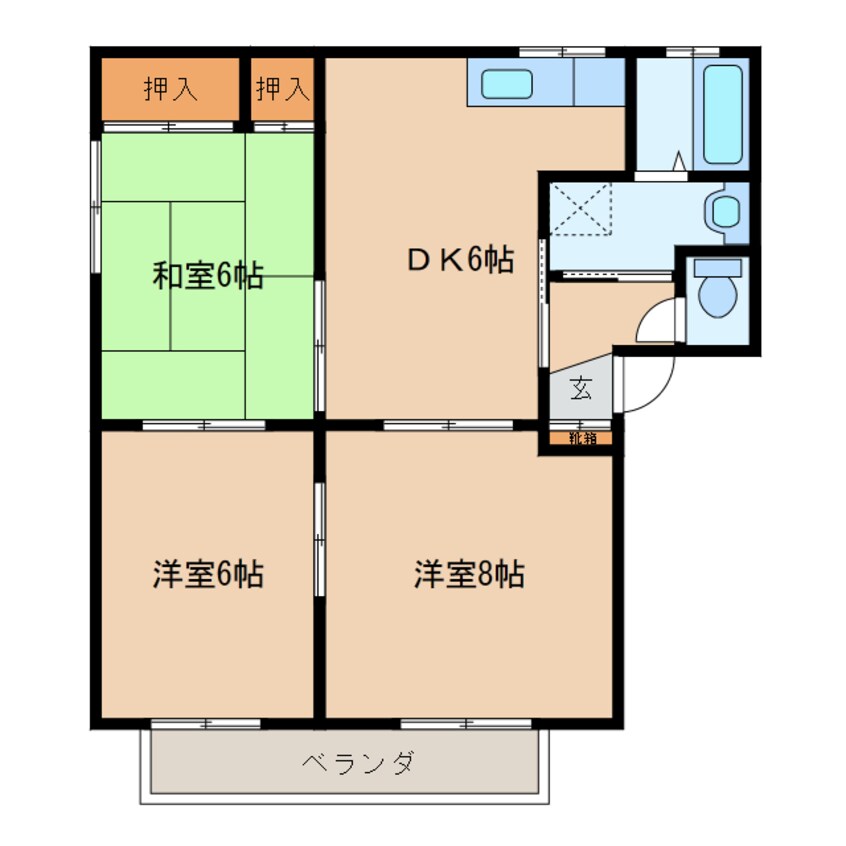 間取図 エメロード愛川