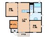 ヴィラ名水　A棟 2LDKの間取り