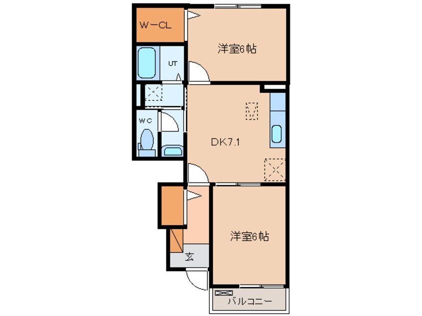 間取図 サン・ユイットＡ