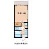 小林マンション 1Rの間取り