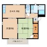 シーサイドフォーレス 2DKの間取り