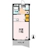 シティパルFUJU 1Rの間取り