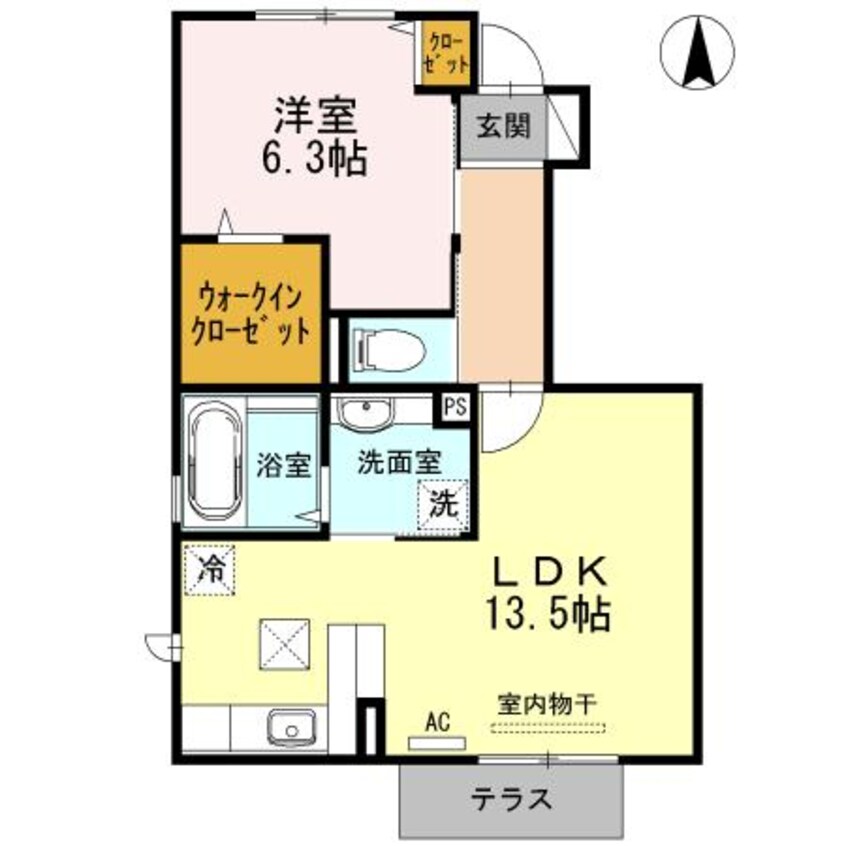 間取図 ボナール泉