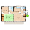 末岡様貸家 3DKの間取り