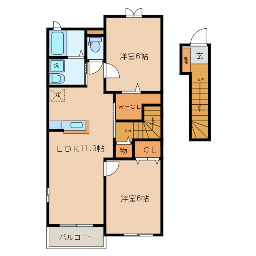間取図 グランツ　アジュール