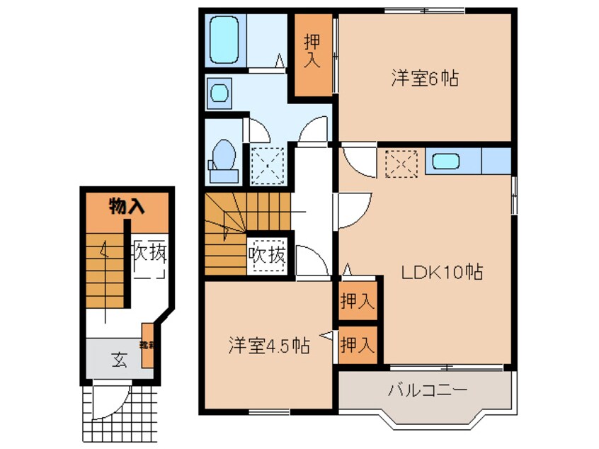 間取図 アルモニーT　Ｂ棟