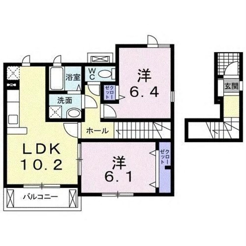 間取図 サン・ボヌールＣ