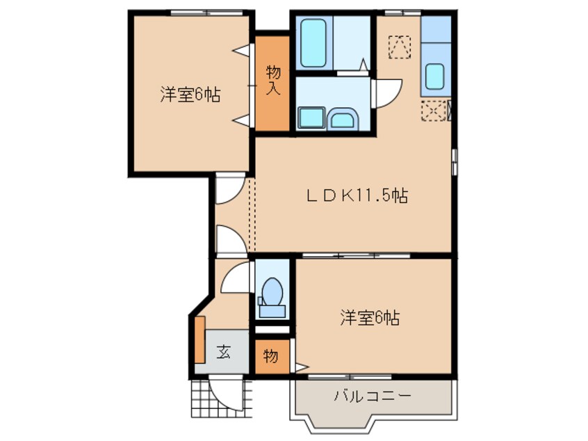 間取図 ボワ　メゾンⅡ