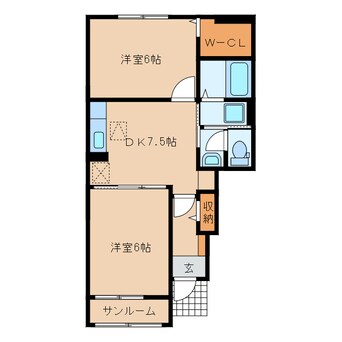 間取図 サンビレッジ　和