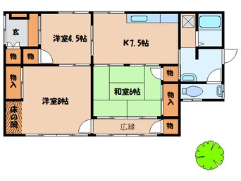 間取図 梅本貸家