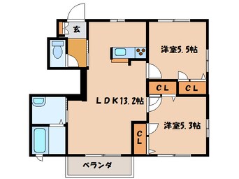 間取図 メゾンカトレア