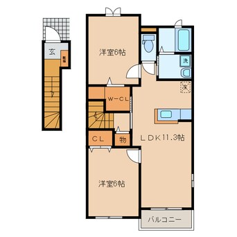 間取図 グレース新岩国