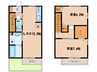 ペジーブル黒川 2LDKの間取り