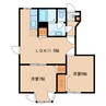ドミールクガＡ 2LDKの間取り