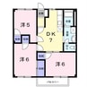 パークシティ中津Ｂ棟 3DKの間取り