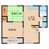 中津参番館Ｂ棟 2LDKの間取り