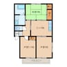 アミスＡ 3DKの間取り