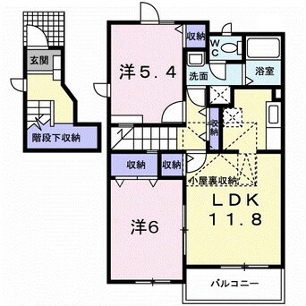 間取図 ヴィラミニヨンB