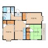 丘ハイツ 3DKの間取り