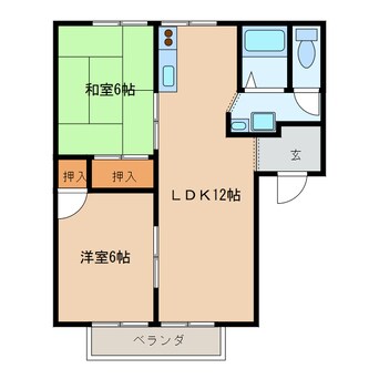 間取図 ビレッジＦ１番館