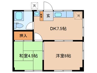 間取図 村中アパートＢ