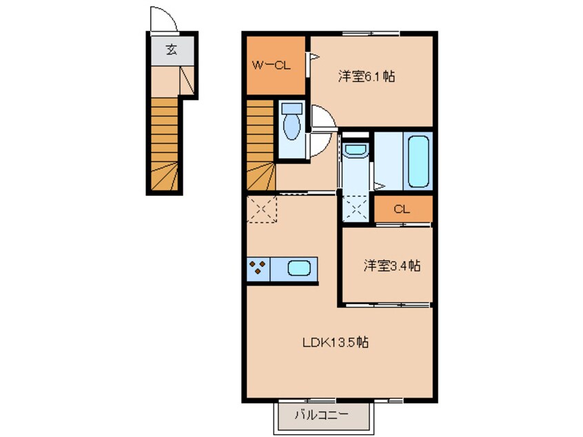 間取図 D-room保津