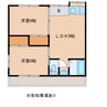 宇佐川アパート 2LDKの間取り