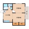 マンションNAGATA 2DKの間取り