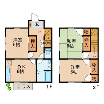 間取図 手島様貸家