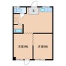 FRビル 2DKの間取り