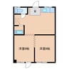 FRビル 2DKの間取り
