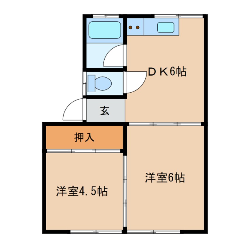 間取図 フジマンションB