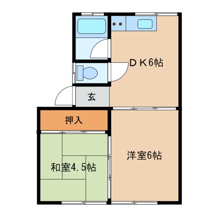 間取図 フジマンションA