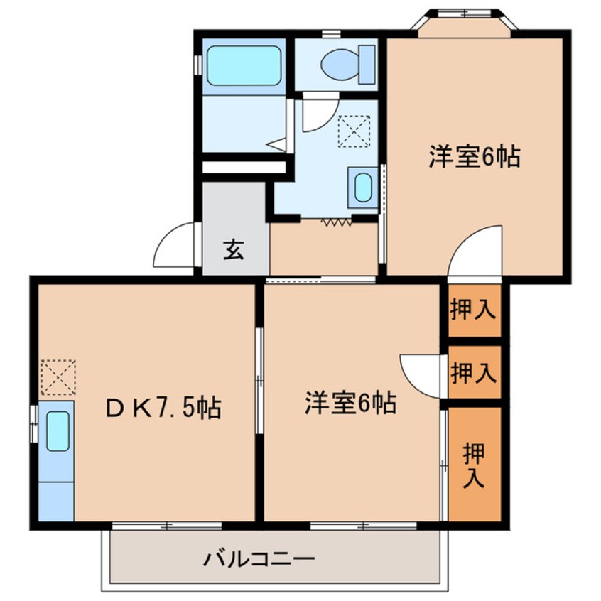 間取図 メゾン・クレイル