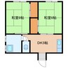第一森本マンション 2DKの間取り