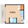 N岩国東 1Rの間取り