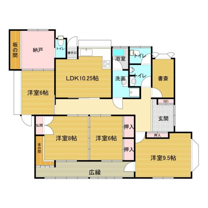 間取図 家本様貸家