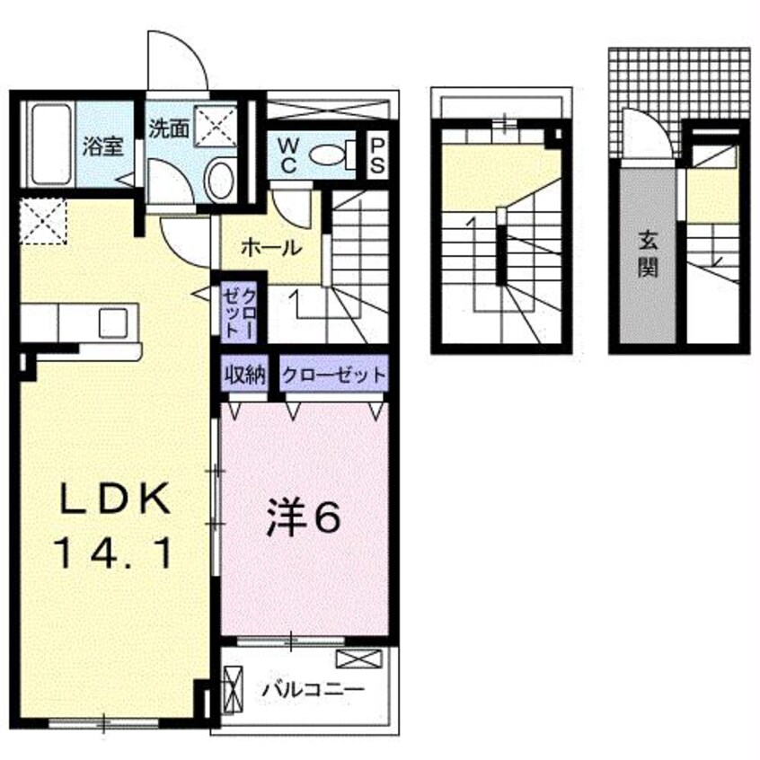 間取図 メイプル　ヒルズ