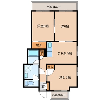 間取図 ROSE VILLA