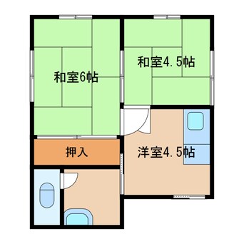 間取図 宇佐川アパート