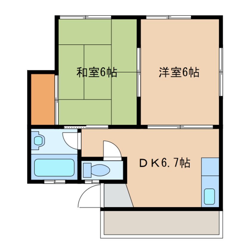 間取図 広野荘