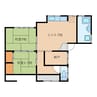 齋藤様貸家B 2DK+Sの間取り