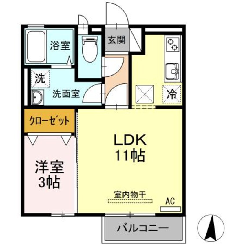間取図 ルミナス南栄