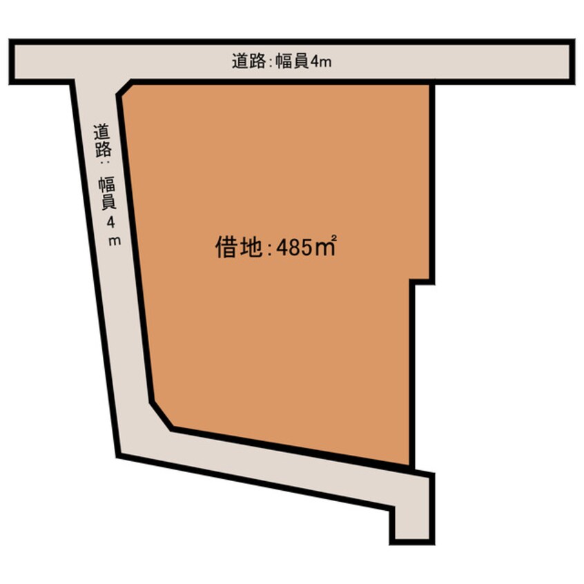 間取図 尾津町２丁目借地