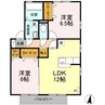アーク南栄A 2LDKの間取り